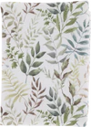 Tischdecke Chic Antique Aix Blattmuster Creme 100% Baumwolle