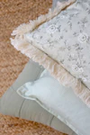 Kissenbezug Chic Antique Aix Fransen Blumen 100% Baumwolle