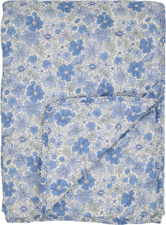 Tagesdecke Chic Antique Aix Quilt Blumen sky blue Baumwolle
