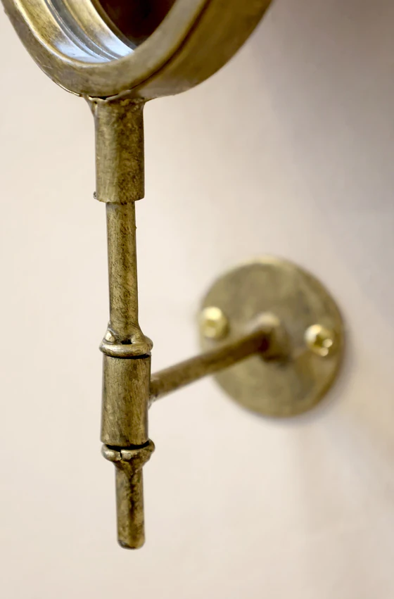 Wandspiegel Chic Antique Antik Messing Eisen Vintage Look