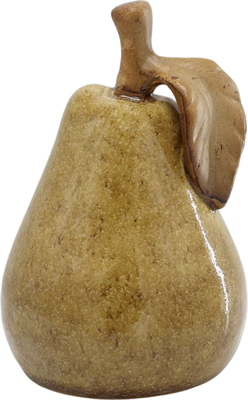Dekorative Keramikfigur Chic Antique Birne mellow Glanz