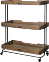Servierwagen Chic Antique – Vintage Tannenholz mit Tabletts