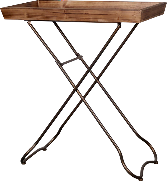 Beistell- und Serviertisch Chic Antique Eisen Holz Vintage