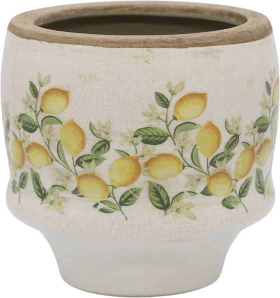 Übertopf Zimmerpflanzen Chic Antique Limone Blossom Keramik