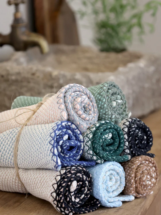 Jacquard Spültuch Chic Antique Aix 100% Baumwolle sky blue