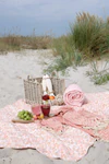 Tagesdecke Chic Antique Aix Quilt Blumen Baumwolle Rosa