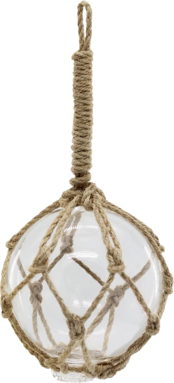 Dekoratives Glas-Schwimmgewicht Chic Antique Natur Vintage-Look