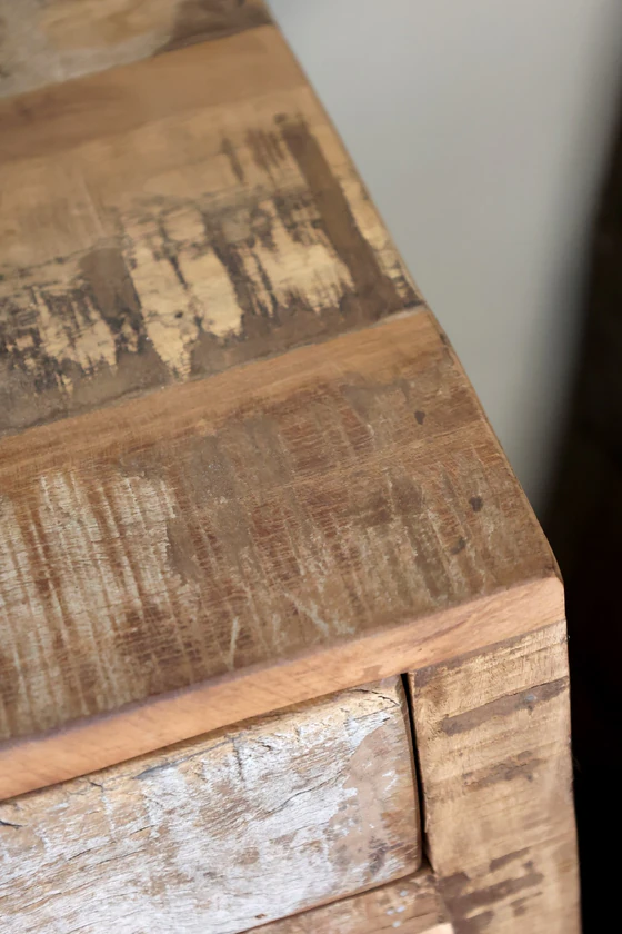 Beistelltisch Chic Antique Grimaud Recyclingholz Natur Vintage