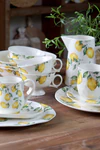 Frühstücksteller Chic Antique Maison Citron Porzellan Creme
