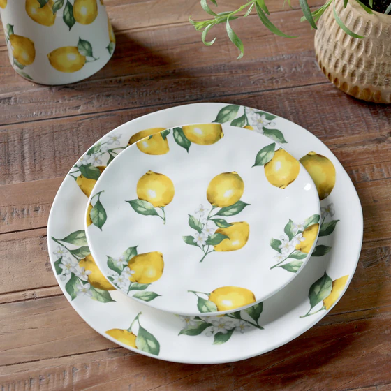 Speiseteller Porzellan Chic Antique Maison Citron 27,5cm Creme