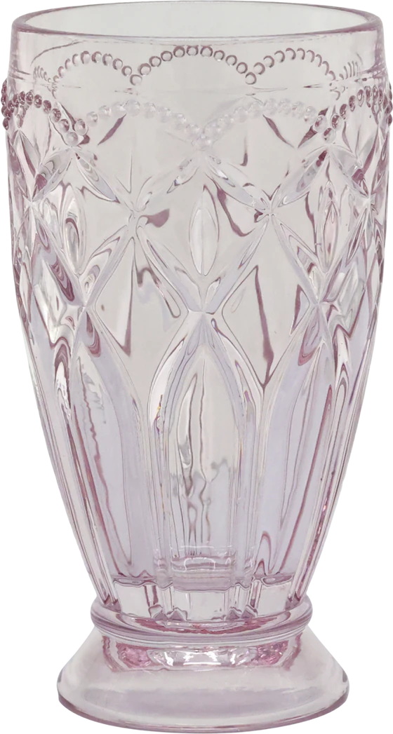 Trinkglas Chic Antique Saint-Émilion Staubig Rosa Glas Vintage