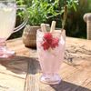 Trinkglas Chic Antique Saint-Émilion Staubig Rosa Glas Vintage