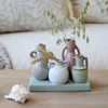 Dekoratives Vasen-Set Chic Antique – Handgefertigt aus Steingut