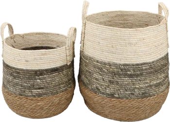 Aufbewahrungskorb-Set Chic Antique Korb Set Naturmaterialien