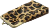 Reißverschluss-Etui Chic Antique Leder Leopard Unikat