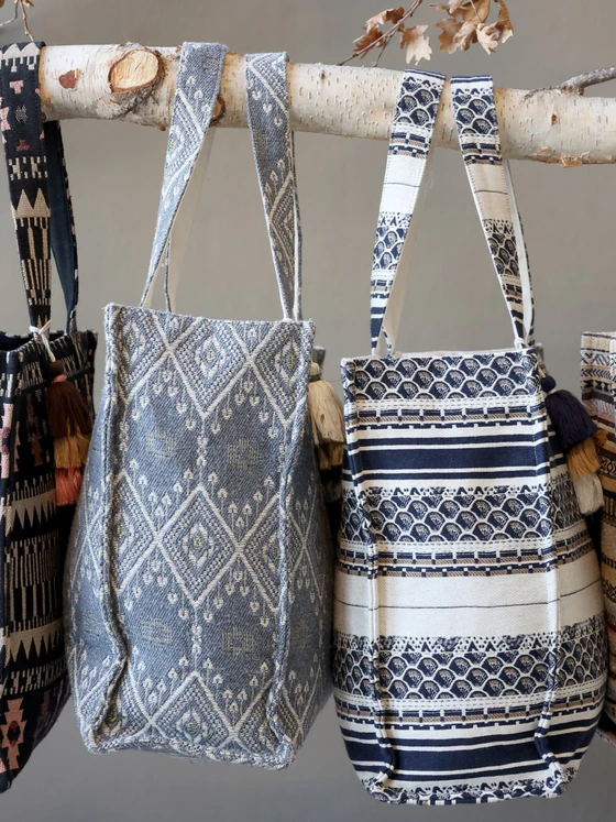 Jacquard Shopper Chic Antique Sens midnight – Stilvoll & Robust