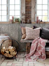 Kissenbezug Chic Antique Aix Blumenmuster Baumwolle 50x50 cm