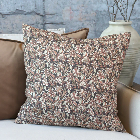 Kissenbezug Chic Antique Aix Blumenmuster Baumwolle 50x50 cm