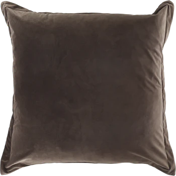 Kissenbezug Velours 80x80 Mokka Chic Antique – Weich & Vintage