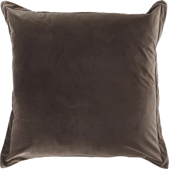 Kissenbezug Velours 80x80 Mokka Chic Antique – Weich & Vintage
