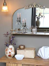 Wandspiegel mit Ablage Chic Antique – Vintage-Look, Antik Messing