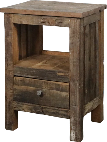 Beistelltisch mit Schublade Chic Antique Grimaud Recyclingholz