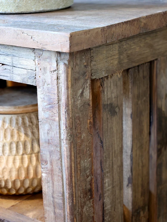 Beistelltisch mit Schublade Chic Antique Grimaud Recyclingholz