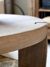 Runder Couchtisch Chic Antique Grimaud – Recyclingholz Natur