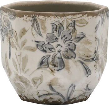 Übertopf Chic Antique Croix Keramik Creme – Handgefertigt