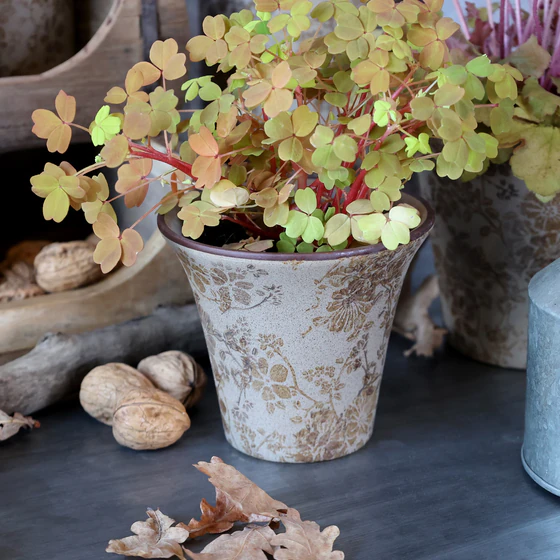 Dekorativer Blumentopf Chic Antique Melun Latte – Keramik, Skandi-Look