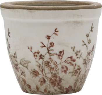 Übertopf Zimmerpflanzen Chic Antique Chaville Creme Keramik Vintage