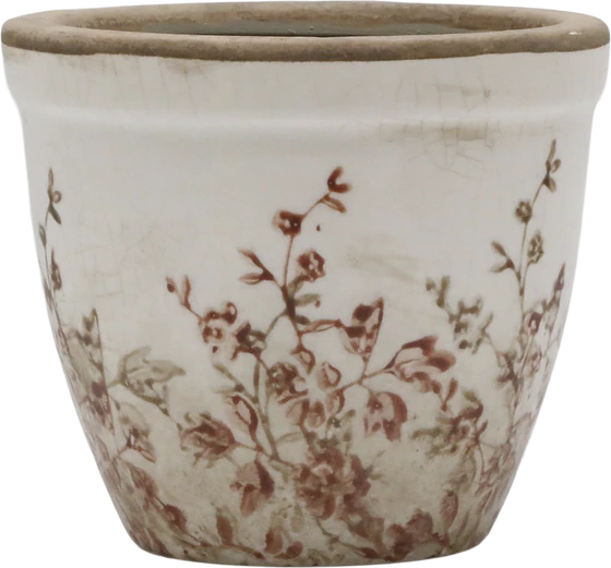 Übertopf Zimmerpflanzen Chic Antique Chaville Creme Keramik Vintage