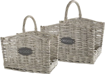 Korb-Set mit Henkeln Chic Antique – Handgefertigt aus Weide Natur