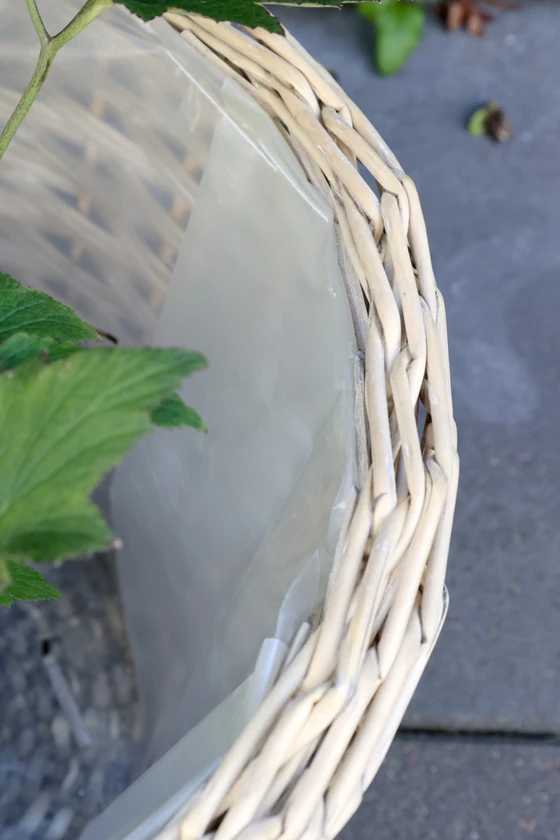 Korb-Set mit Plastikeinsatz Chic Antique Natur 3er-Set Weide