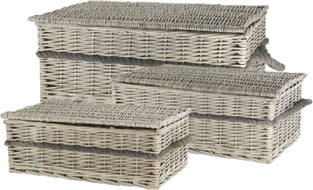 Aufbewahrungskorb-Set Chic Antique Natur Vintage-Look 3er