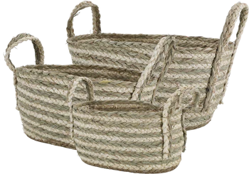 Aufbewahrungskorb-Set Chic Antique Korb Set 3 handgefertigt