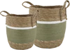 Aufbewahrungskorb-Set Chic Antique Korb Set 2 Handgefertigt Natur
