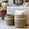 Aufbewahrungskorb-Set Chic Antique Korb Set 2 Handgefertigt Natur