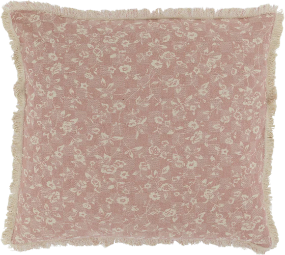 Kissenbezug Chic Antique Aix Rosa Wildrosen Quasten Vintage