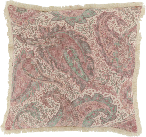 Kissenbezug Chic Antique Aix Paisley Fransen 50x50 cm