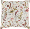 Kissenbezug Chic Antique Aix Wildblumen 50x50 Creme Baumwolle