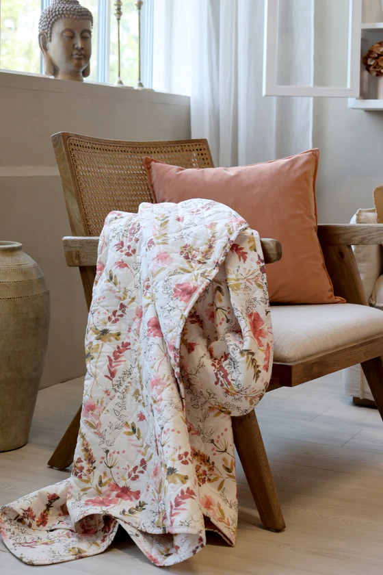 Tagesdecke Chic Antique Aix Quilt Wildblumen Baumwolle