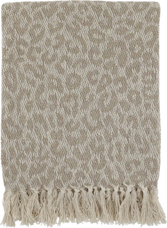 Wohndecke Chic Antique Aix Plaid Leopardmuster nachhaltig