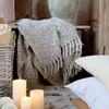 Wohndecke Chic Antique Aix Plaid Leopardmuster nachhaltig