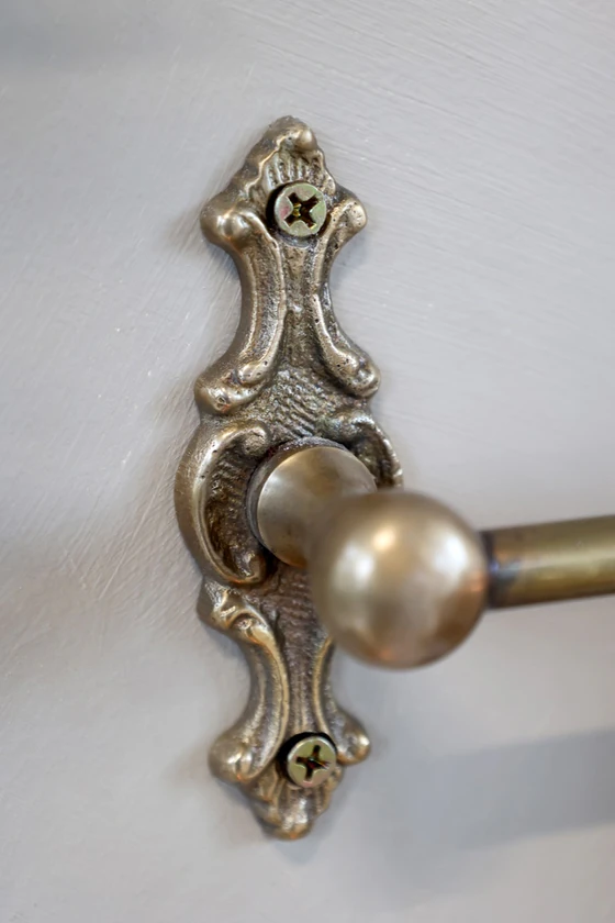 Wandgarderobe Chic Antique Kleiderhakenbrett Messing Vintage