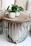 Beistelltisch-Set Chic Antique Sofatisch Holzdeckel 2er-Set