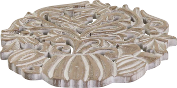 Dekorativer Untersetzer Chic Antique Tours 20cm Natur MDF