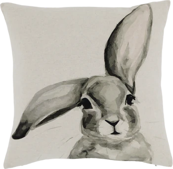 Dekorativer Kissenbezug Chic Antique Hase 45x45 cm Natur