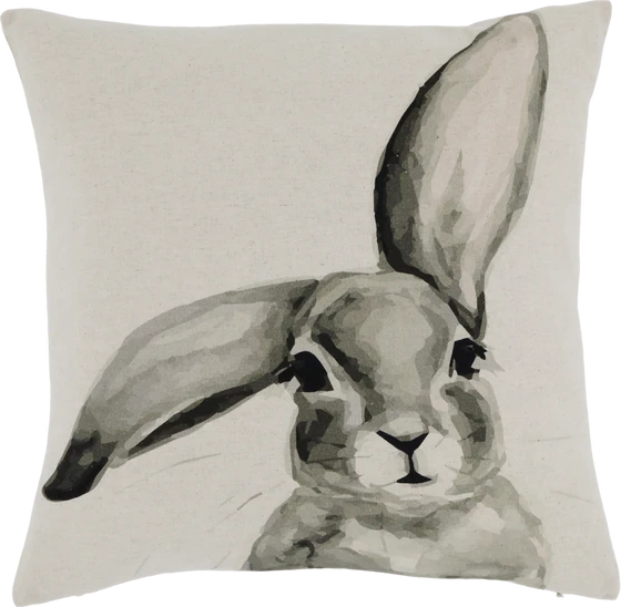 Dekorativer Kissenbezug Chic Antique Hase 45x45 cm Natur
