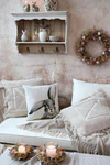Dekorativer Kissenbezug Chic Antique Hase 45x45 cm Natur
